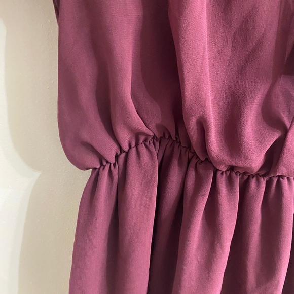 Forever 21 purple halter tie neck dress size medium - Picture 3 of 5